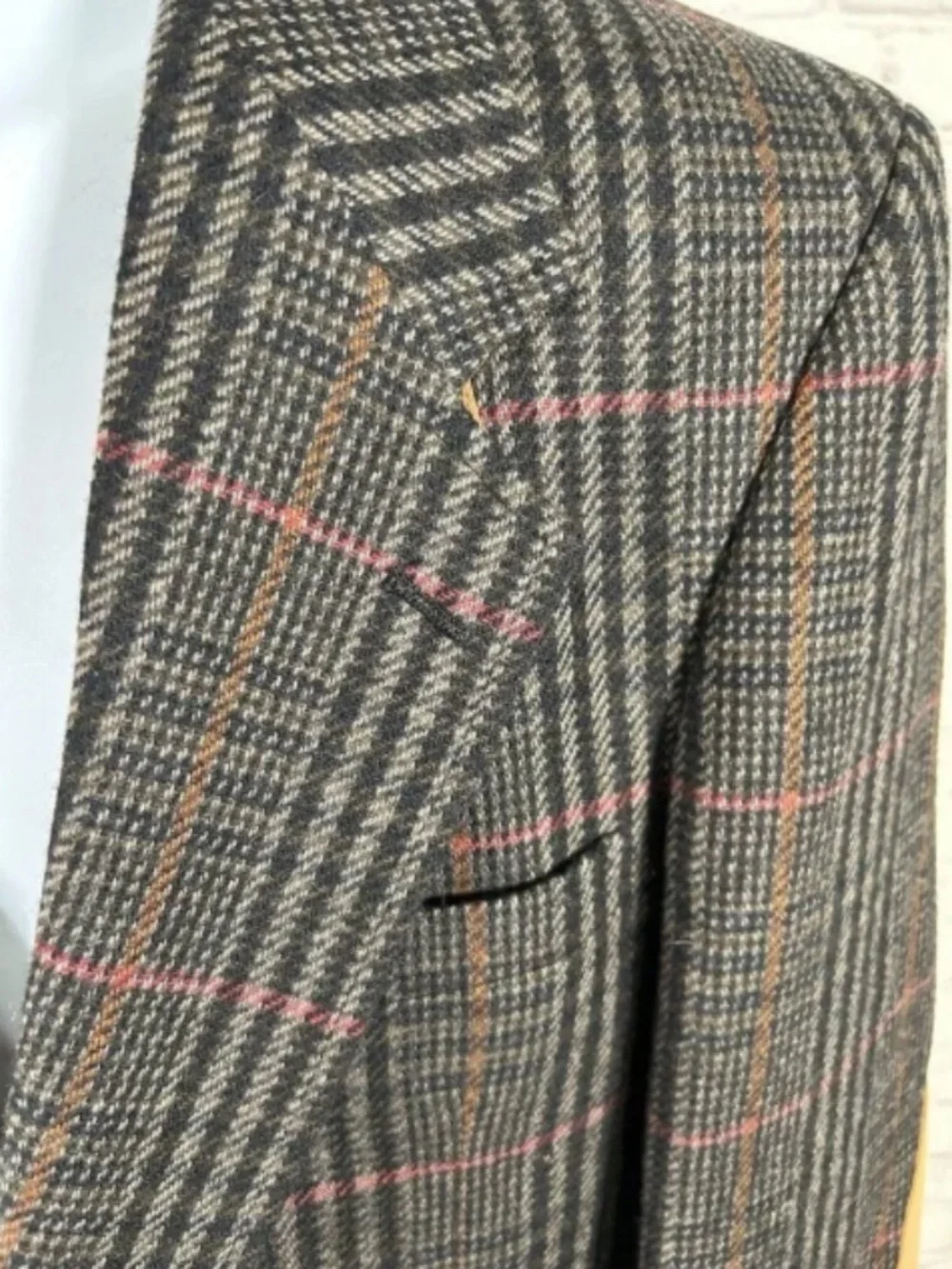 VTG Evan Picone 100% Wool Plaid Blazer Jacket Men’s 40R Woolmark USA